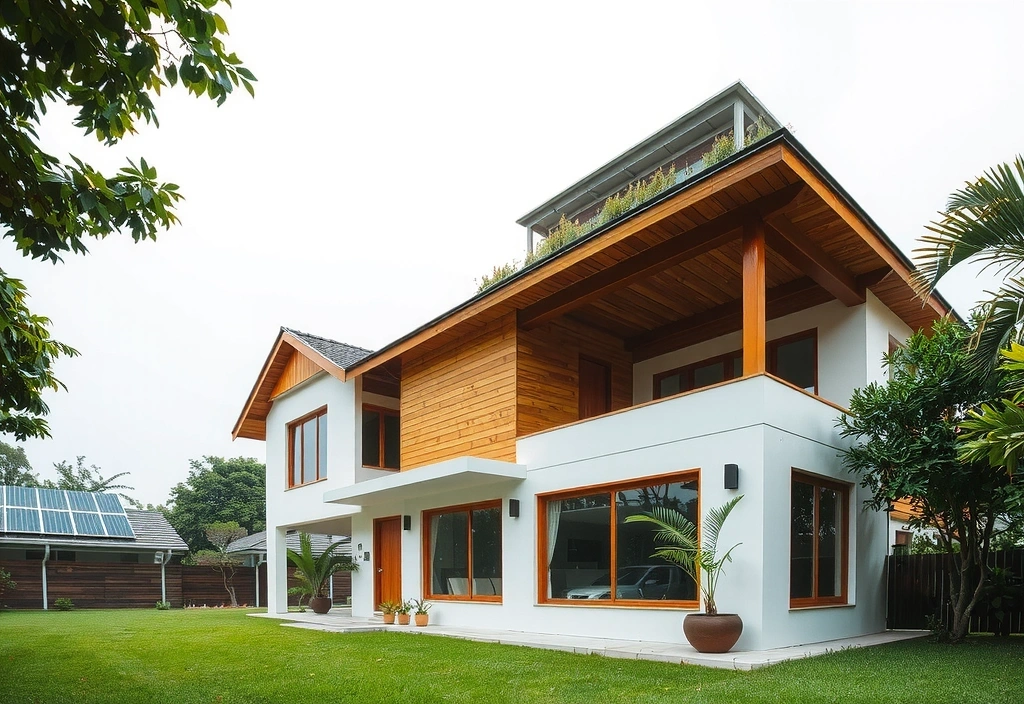 Modern sustainable construction project by buildhouse in Cagayan de Oro featuring green building elements